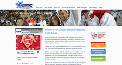 Desktop Screenshot of maccabieurope.com